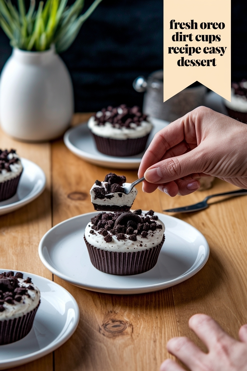 oreo dirt cups recipe easy dessert
