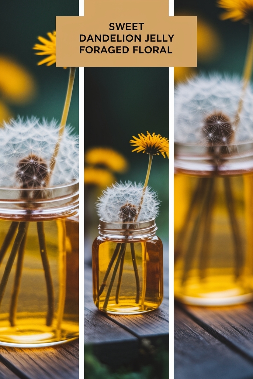 dandelion jelly foraged floral