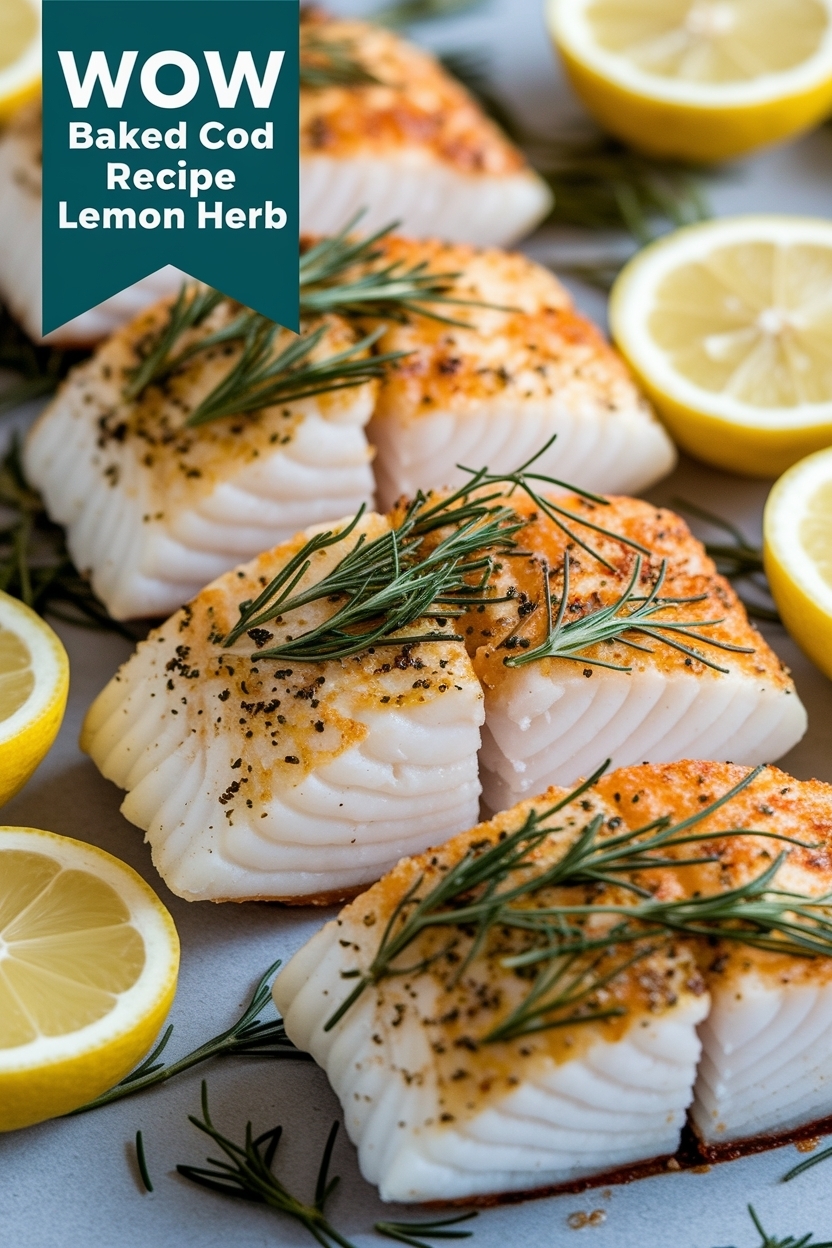 baked cod recipe lemon herb