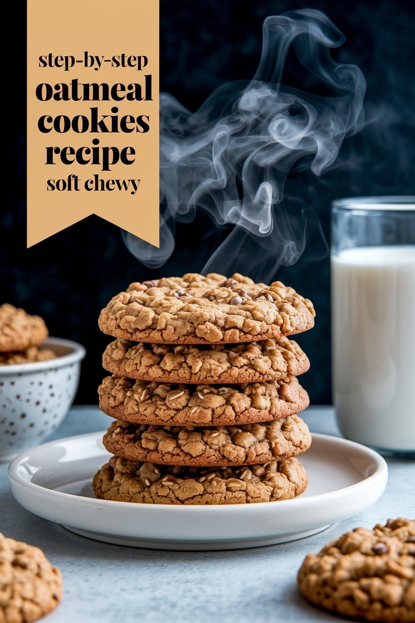 rhubarb oatmeal cookies - Extra Photo