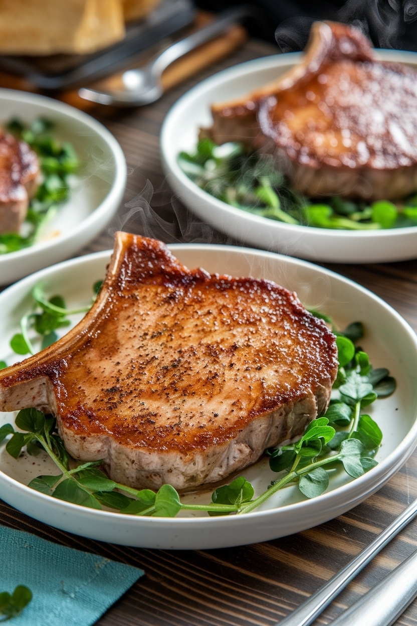 air fryer pork chops recipe bone in