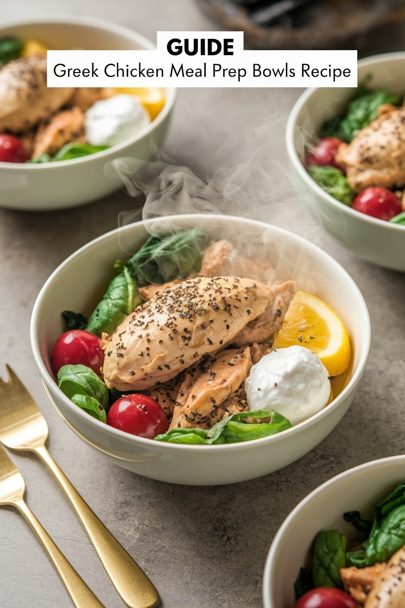 greek chicken meal prep bowls recipe