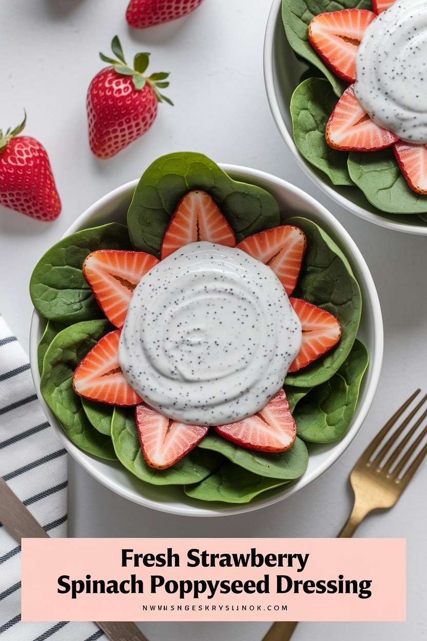 strawberry spinach salad poppyseed dressing