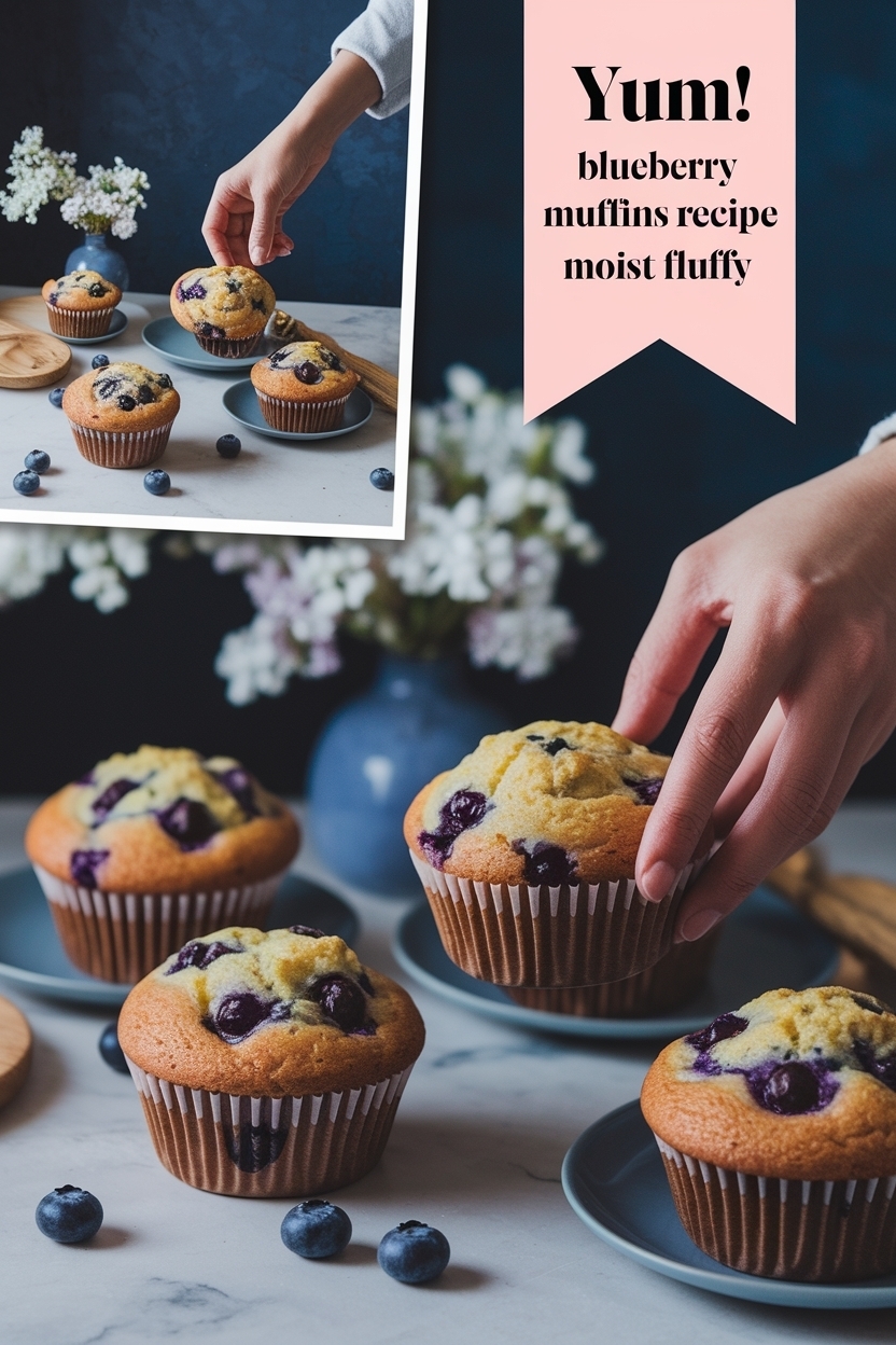 blueberry muffins recipe moist fluffy