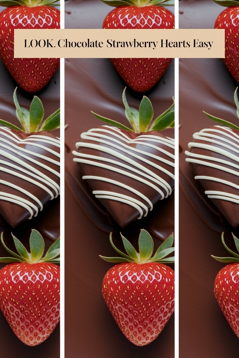 chocolate covered strawberry hearts easy