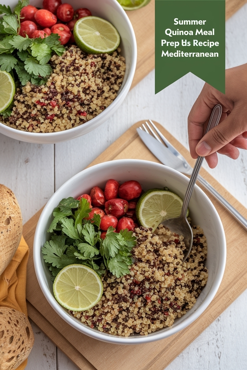 quinoa meal prep bowls recipe mediterranean