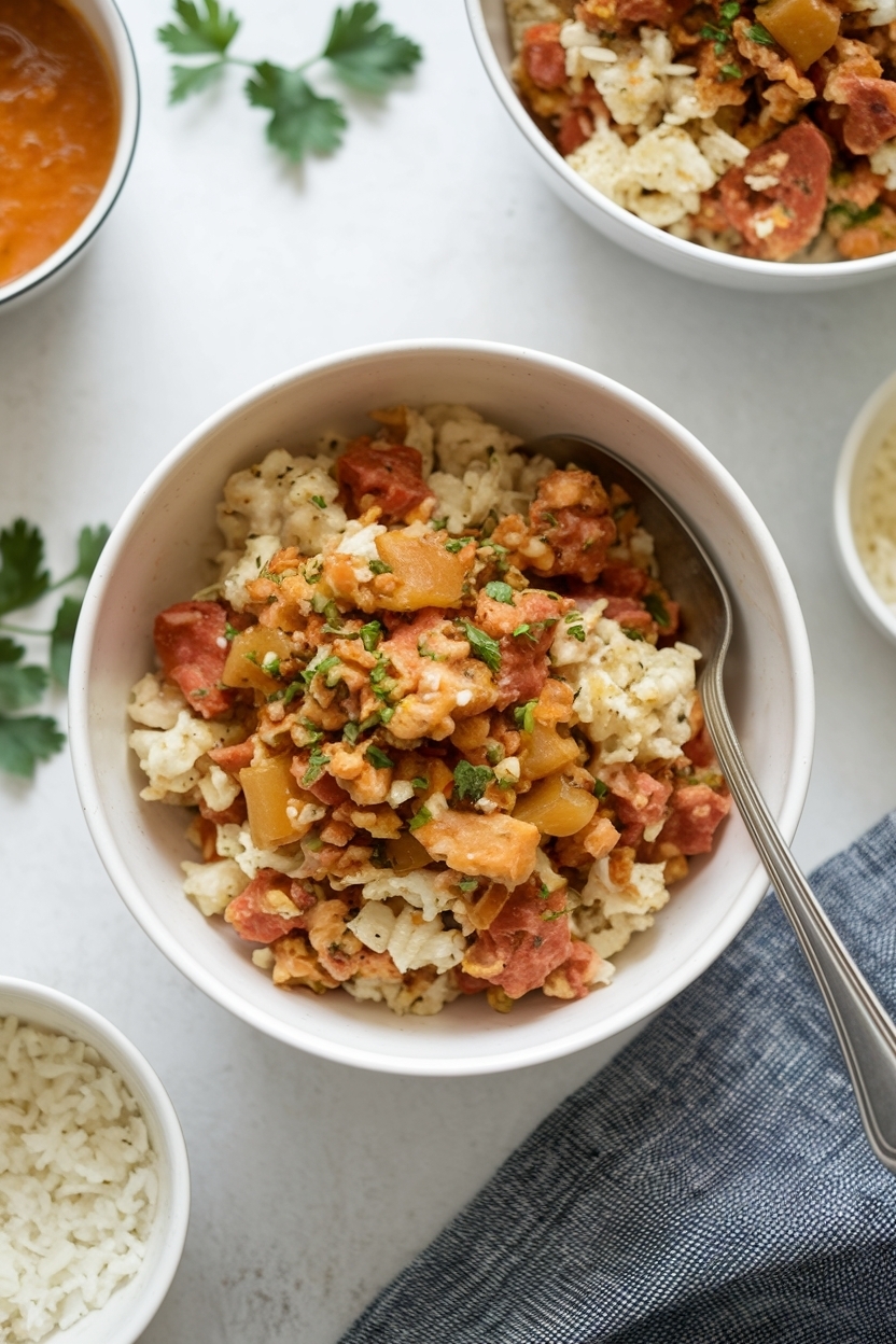 low carb jambalaya recipe cauliflower rice