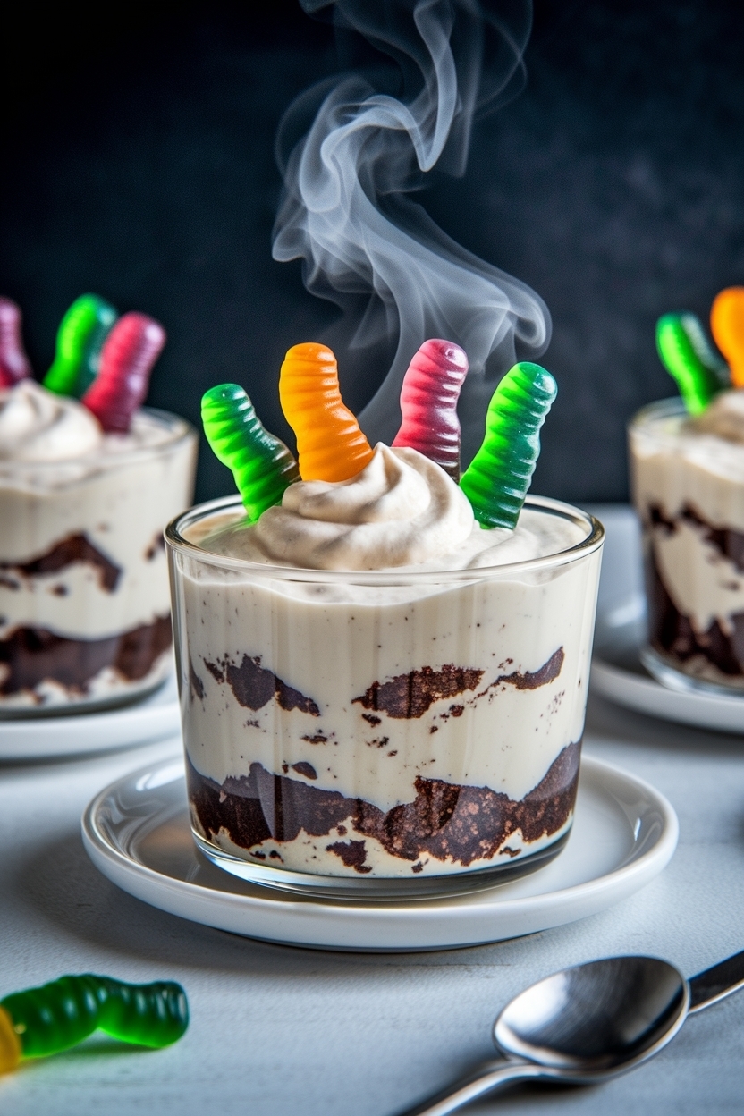 dirt pudding recipe easy with gummy worms