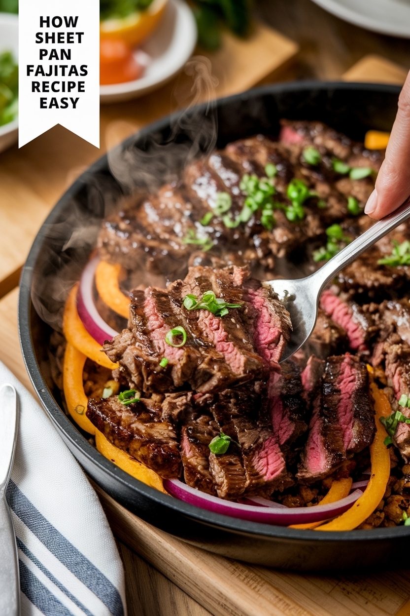 sheet pan steak fajitas recipe easy