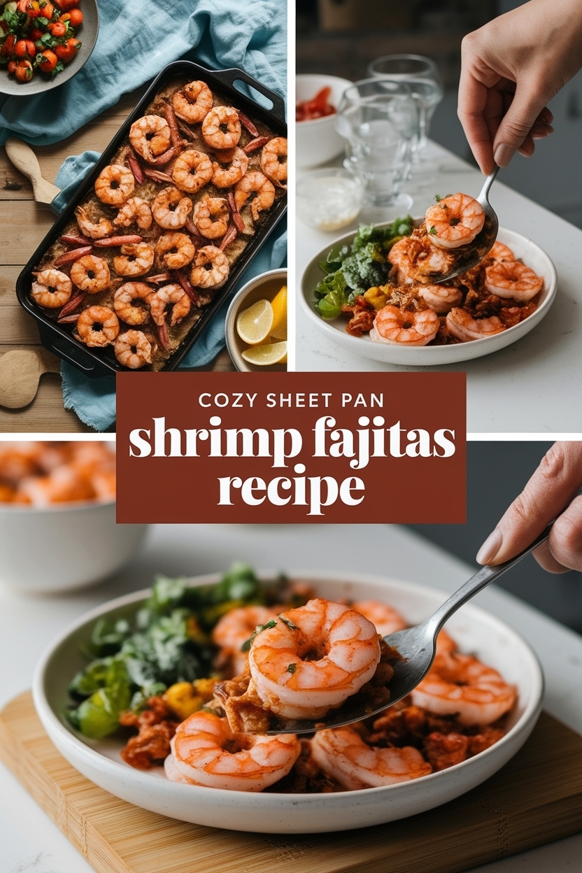 sheet pan shrimp fajitas recipe