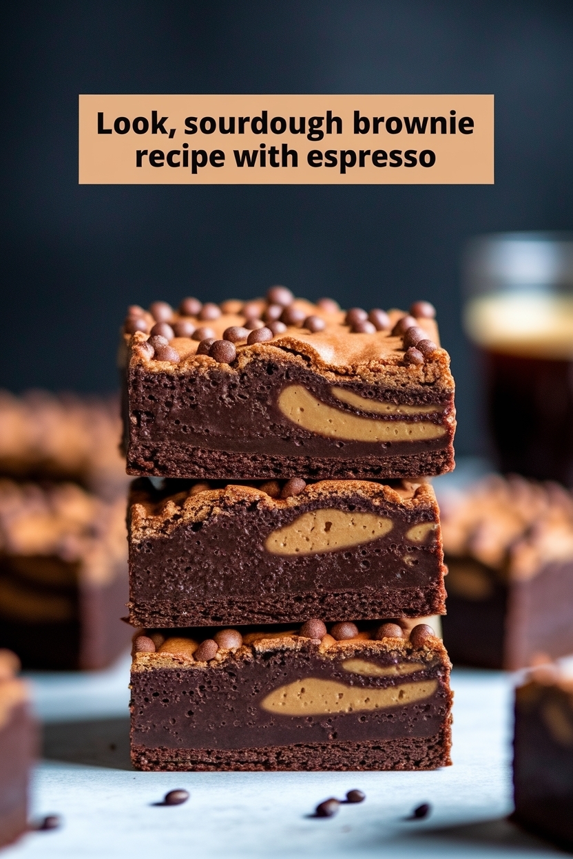 sourdough brownie recipe with espresso
