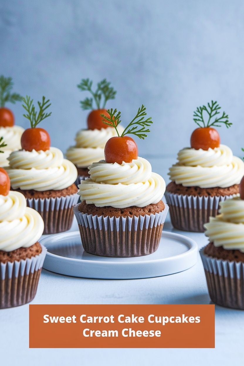 carrot cake cupcakes cream cheese
