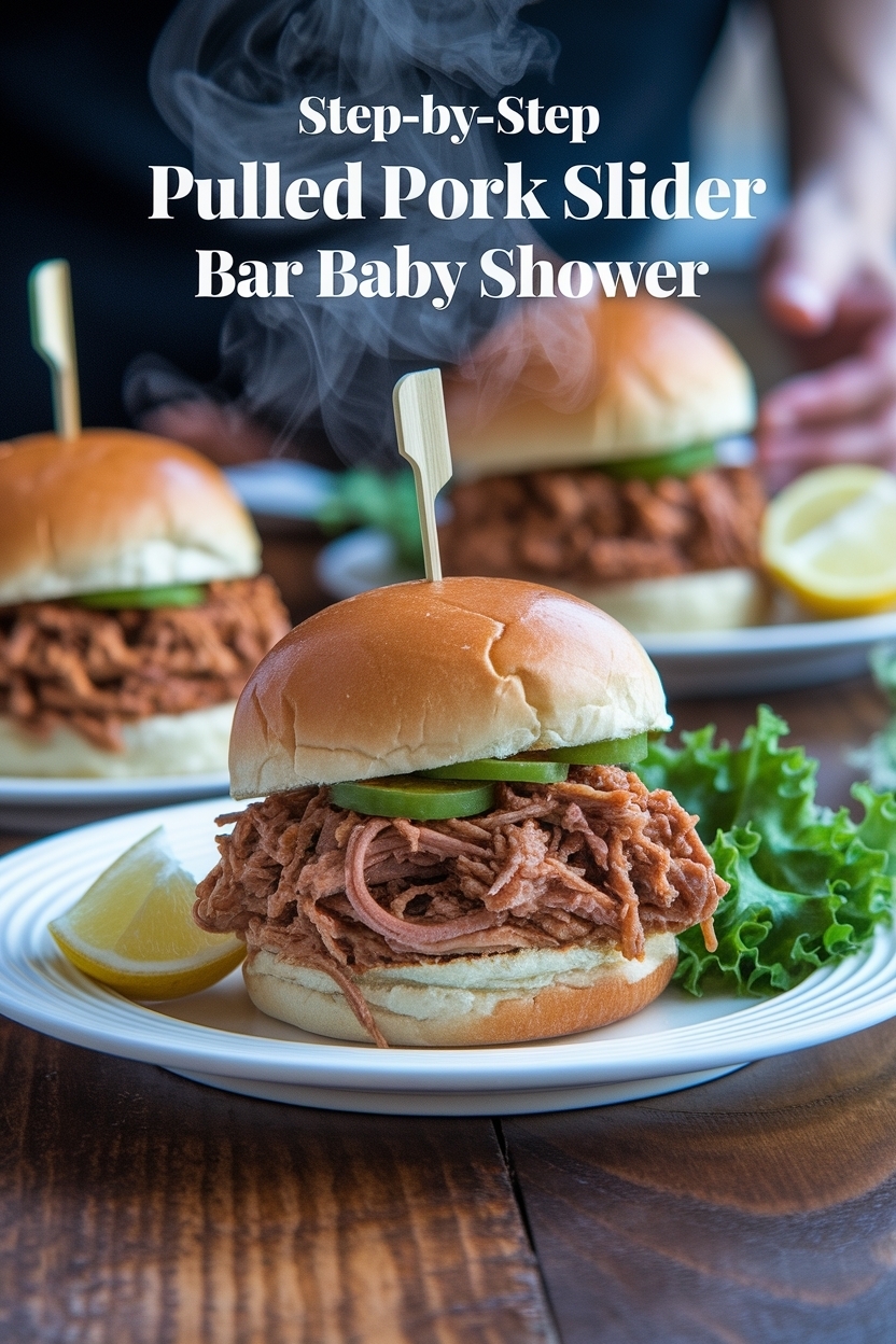 pulled pork slider bar baby shower
