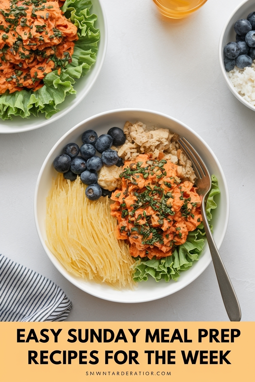 sunday meal prep recipes for the week
