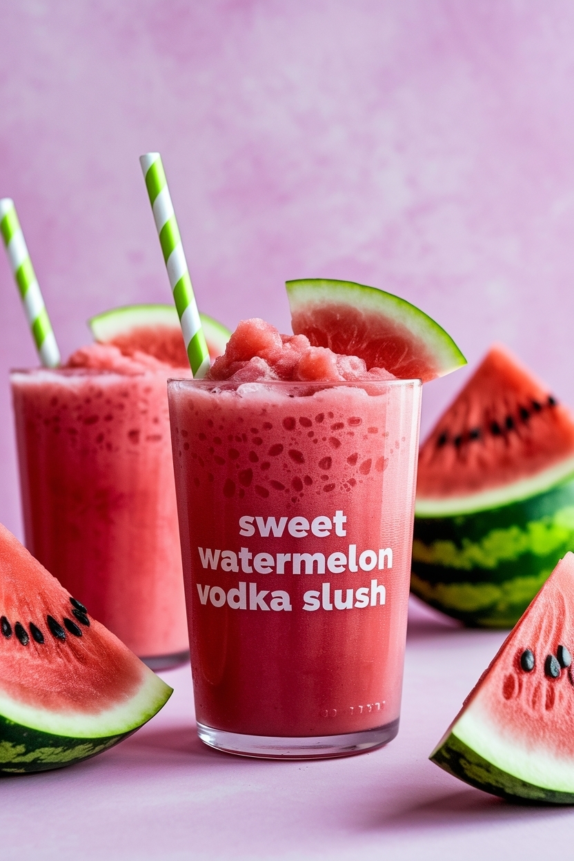 watermelon vodka slush