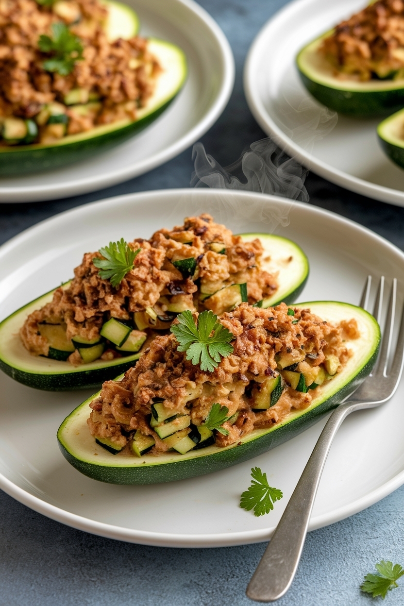zucchini boats recipe keto stuffed