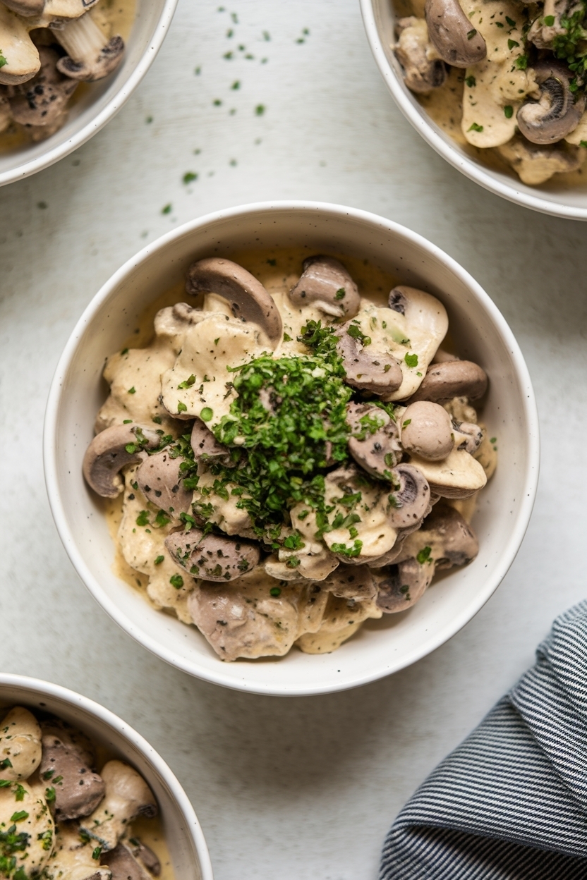 mushroom stroganoff recipe vegan creamy