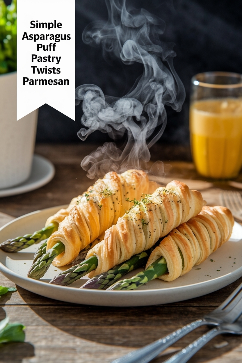 asparagus puff pastry twists parmesan