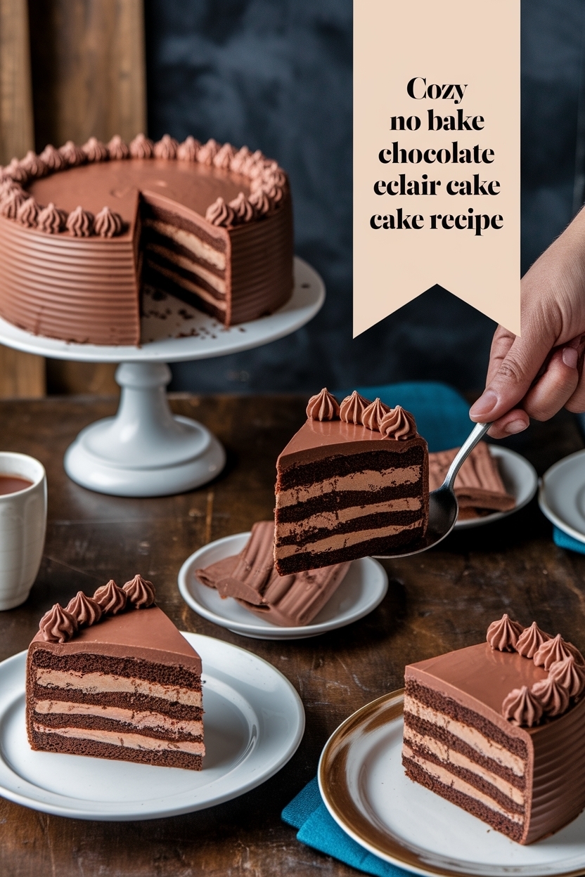 no bake chocolate eclair cake recipe