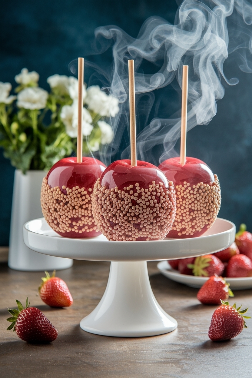 strawberry crunch candy apples