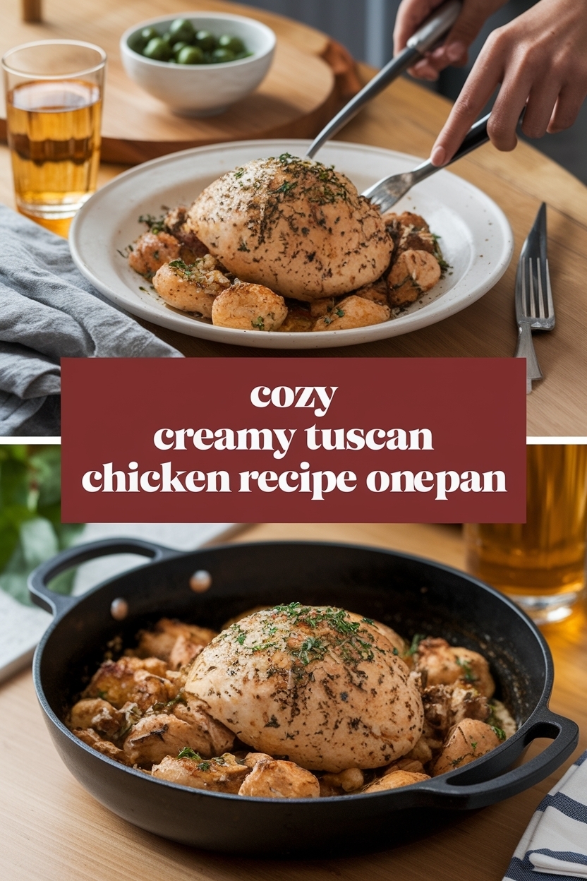 creamy tuscan chicken recipe one pan