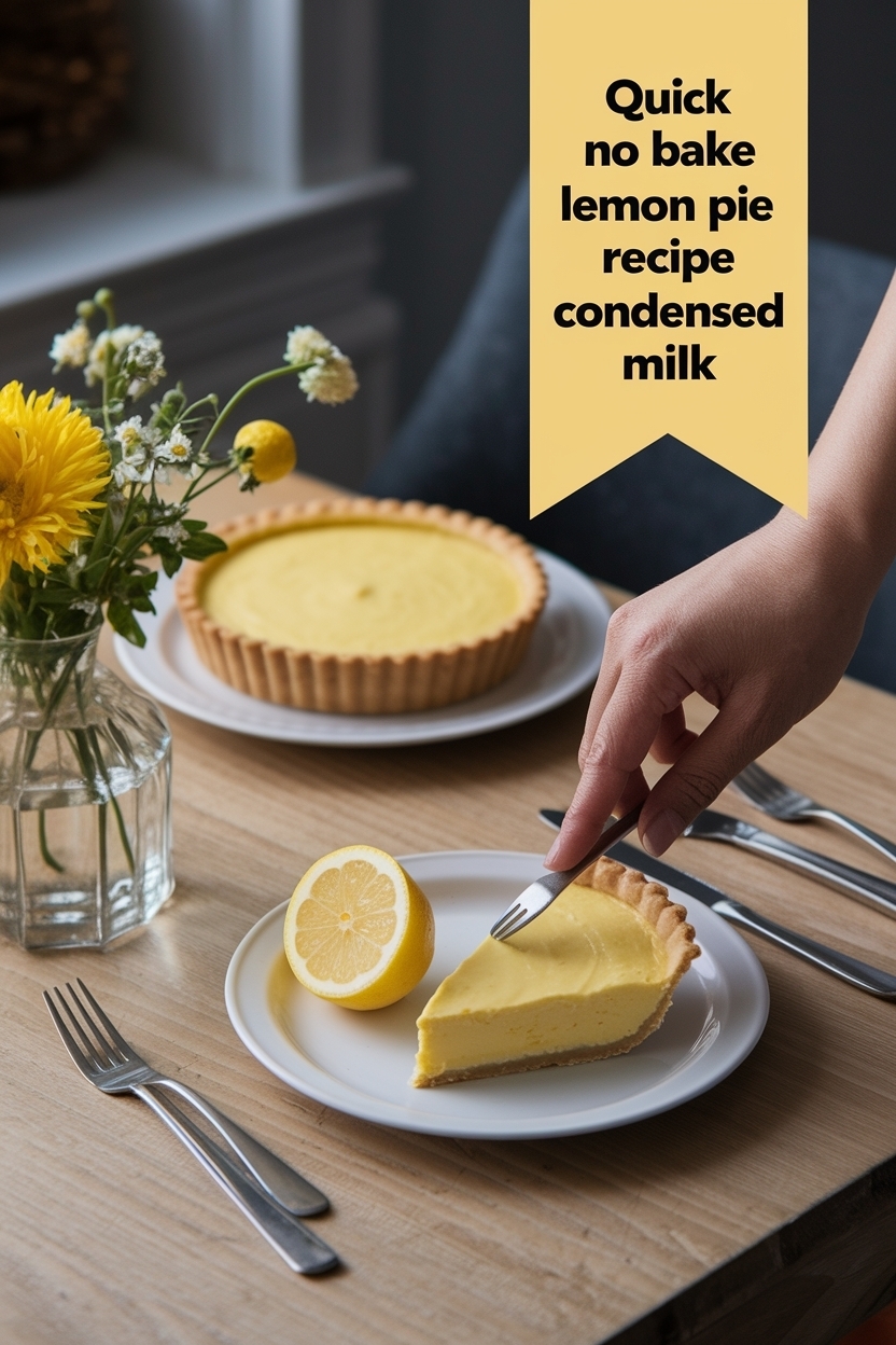 no bake lemon pie recipe condensed milk