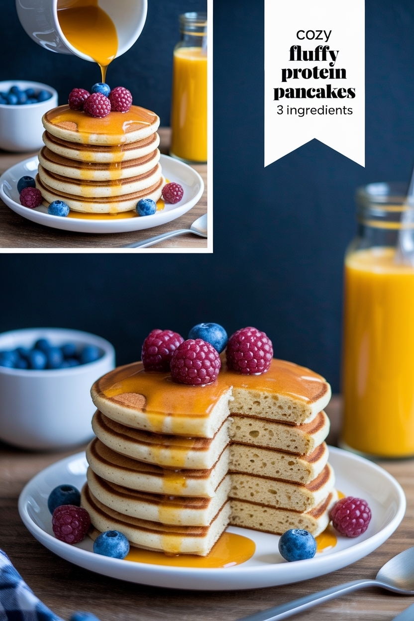 fluffy protein pancakes 3 ingredients