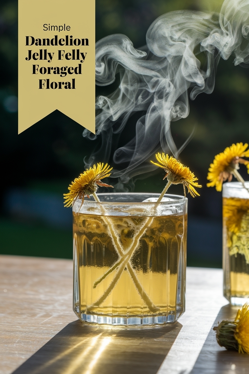 dandelion jelly foraged floral