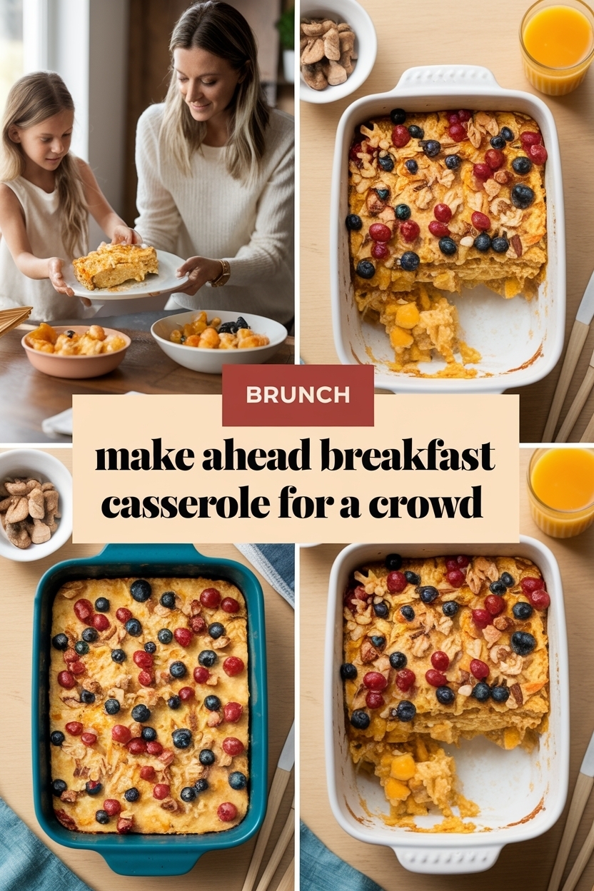 make ahead breakfast casserole for a crowd