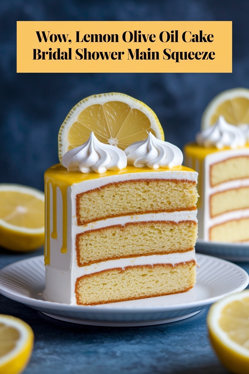 lemon olive oil cake bridal shower main squeeze