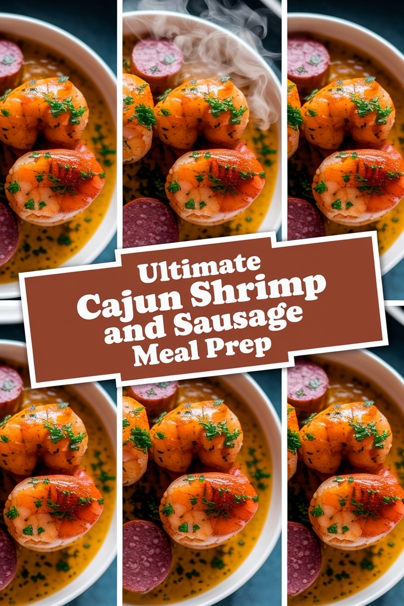 cajun shrimp and sausage meal prep