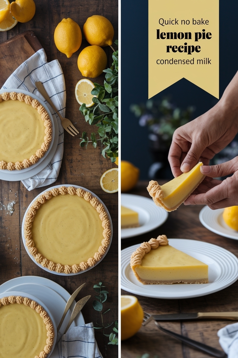 no bake lemon pie recipe condensed milk