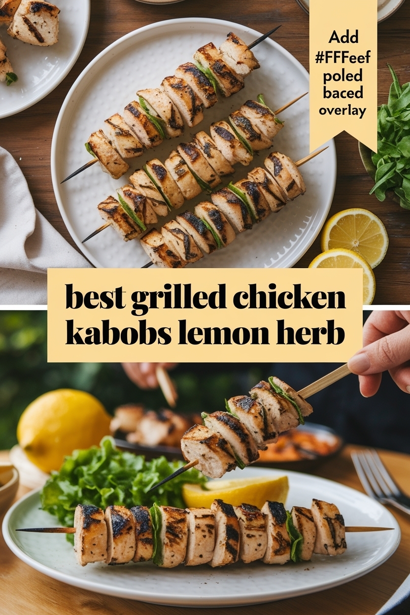 grilled chicken kabobs lemon herb