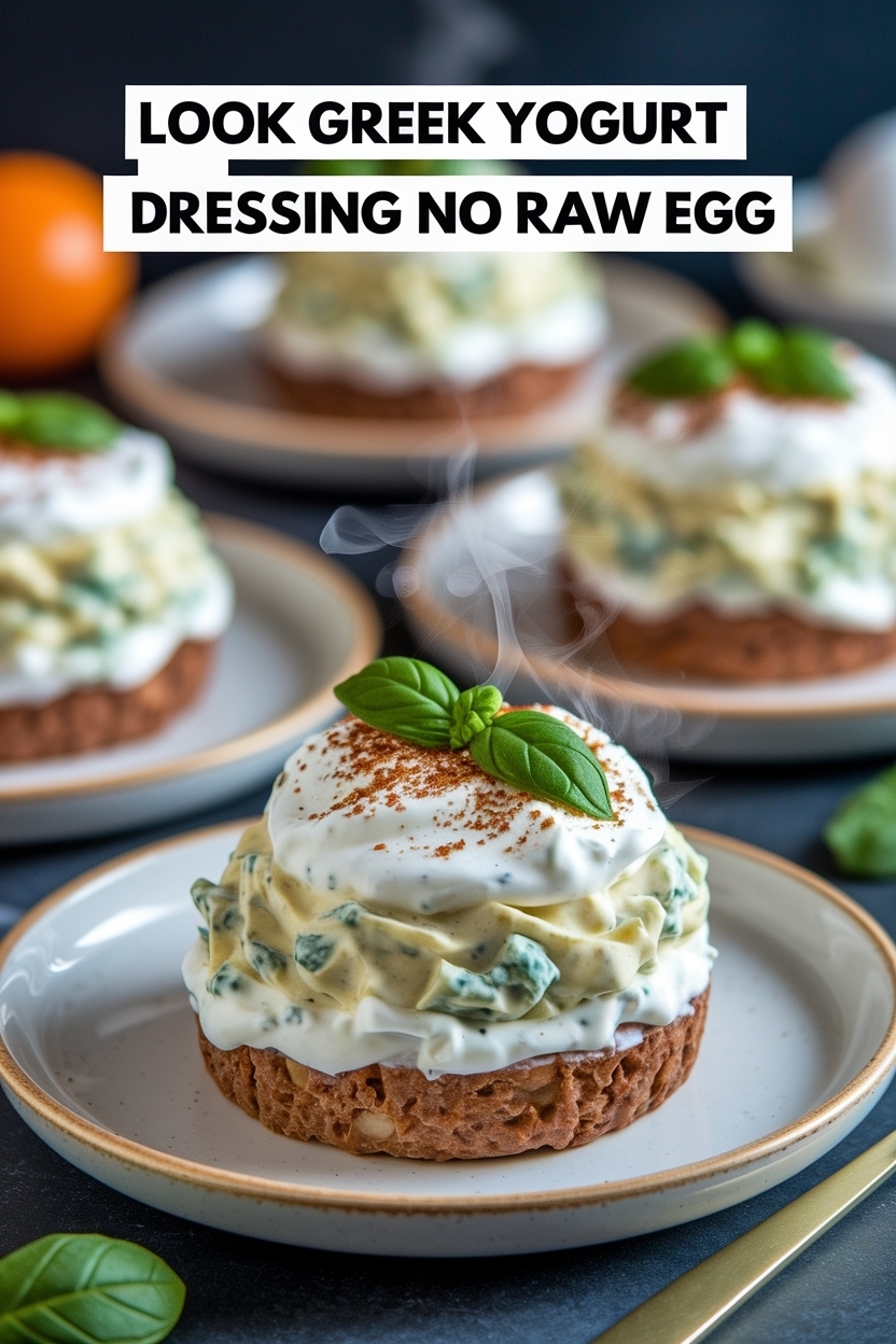 greek yogurt caesar dressing no raw egg
