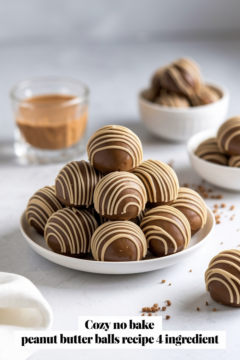 no bake peanut butter balls recipe 4 ingredient