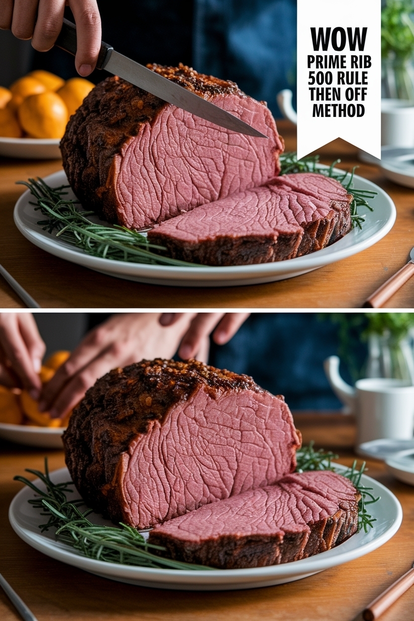 prime rib roast 500 rule then off method