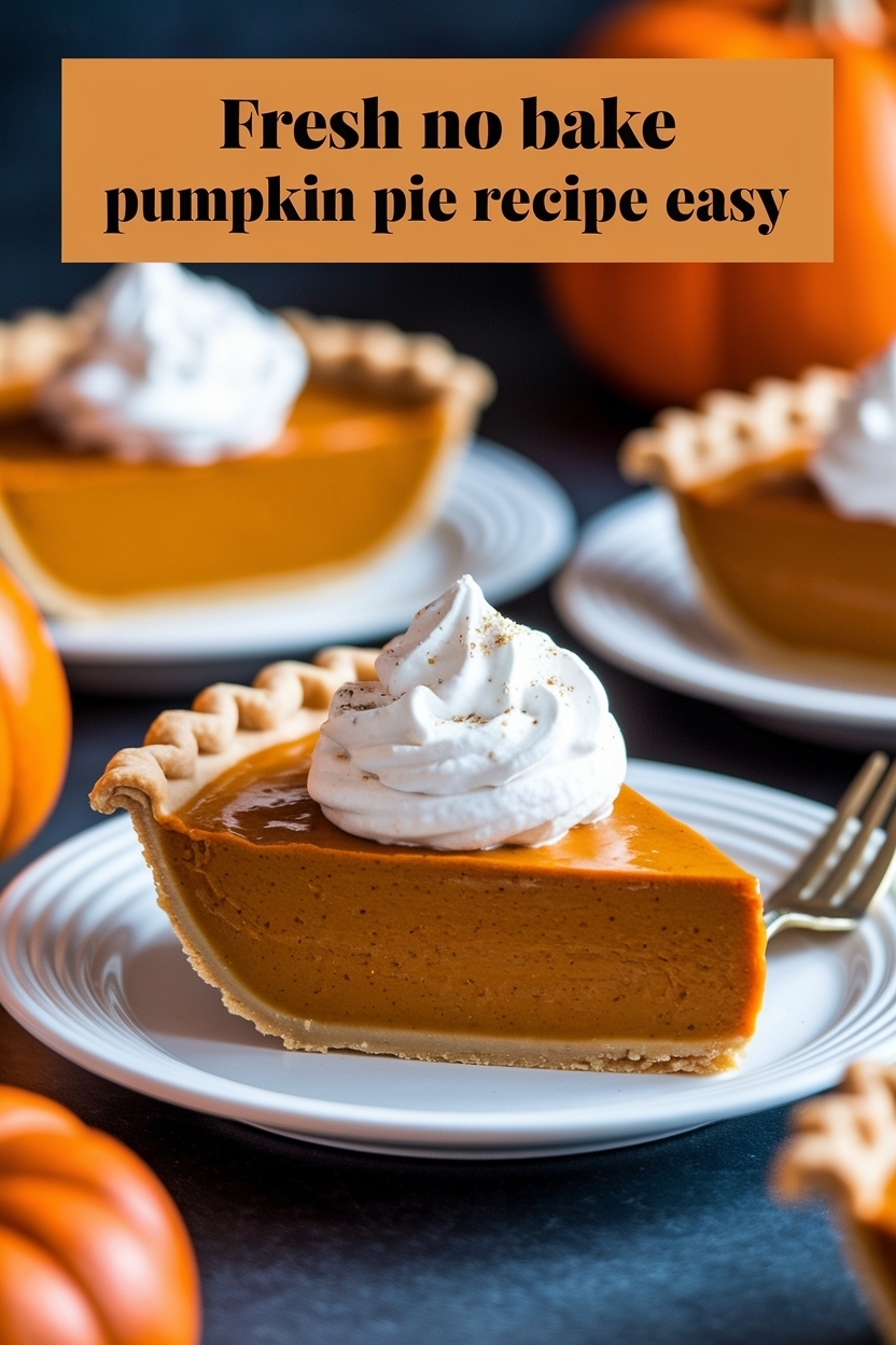 no bake pumpkin pie recipe easy