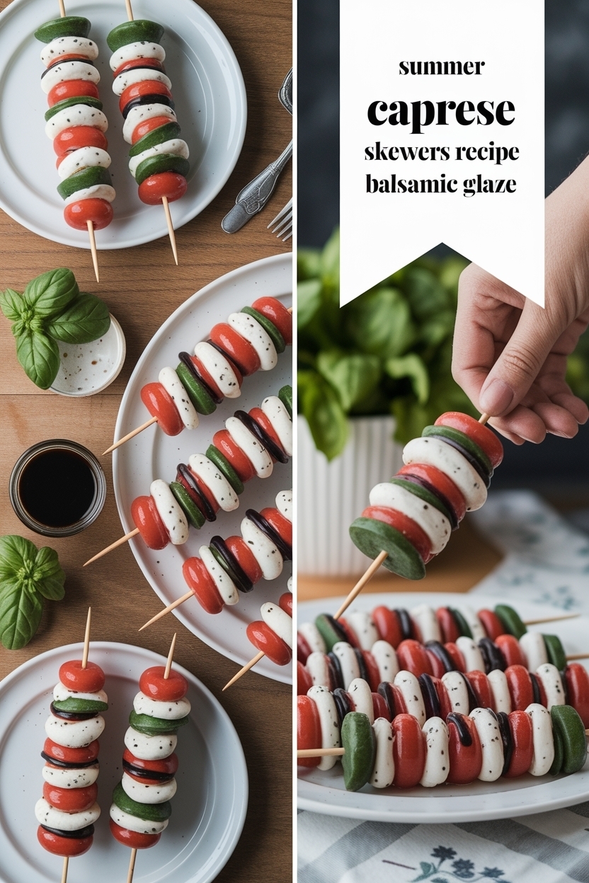 caprese skewers recipe balsamic glaze