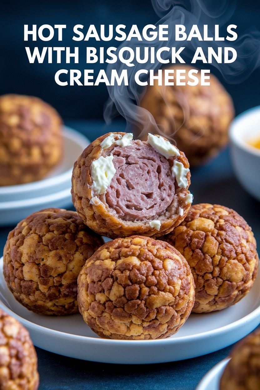 sausage balls with bisquick and cream cheese