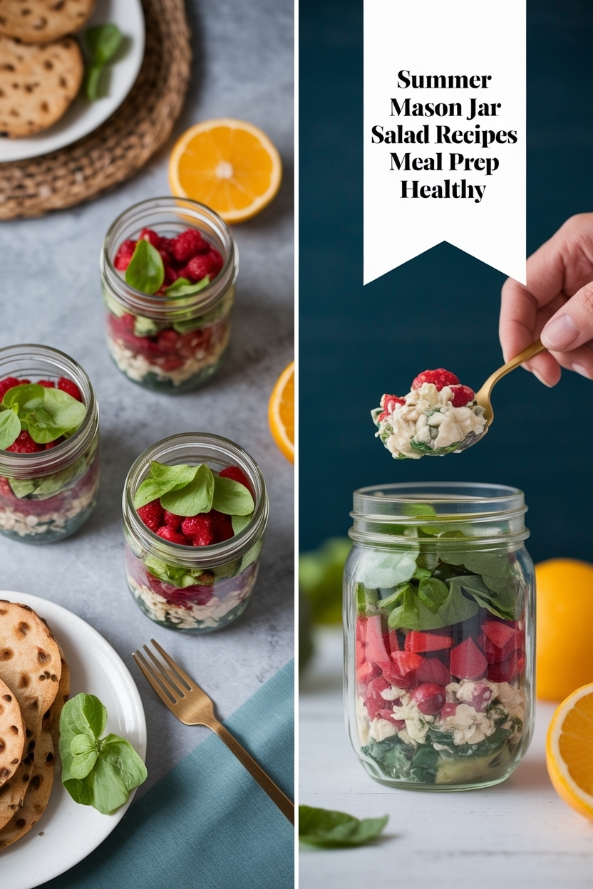 mason jar salad recipes meal prep healthy