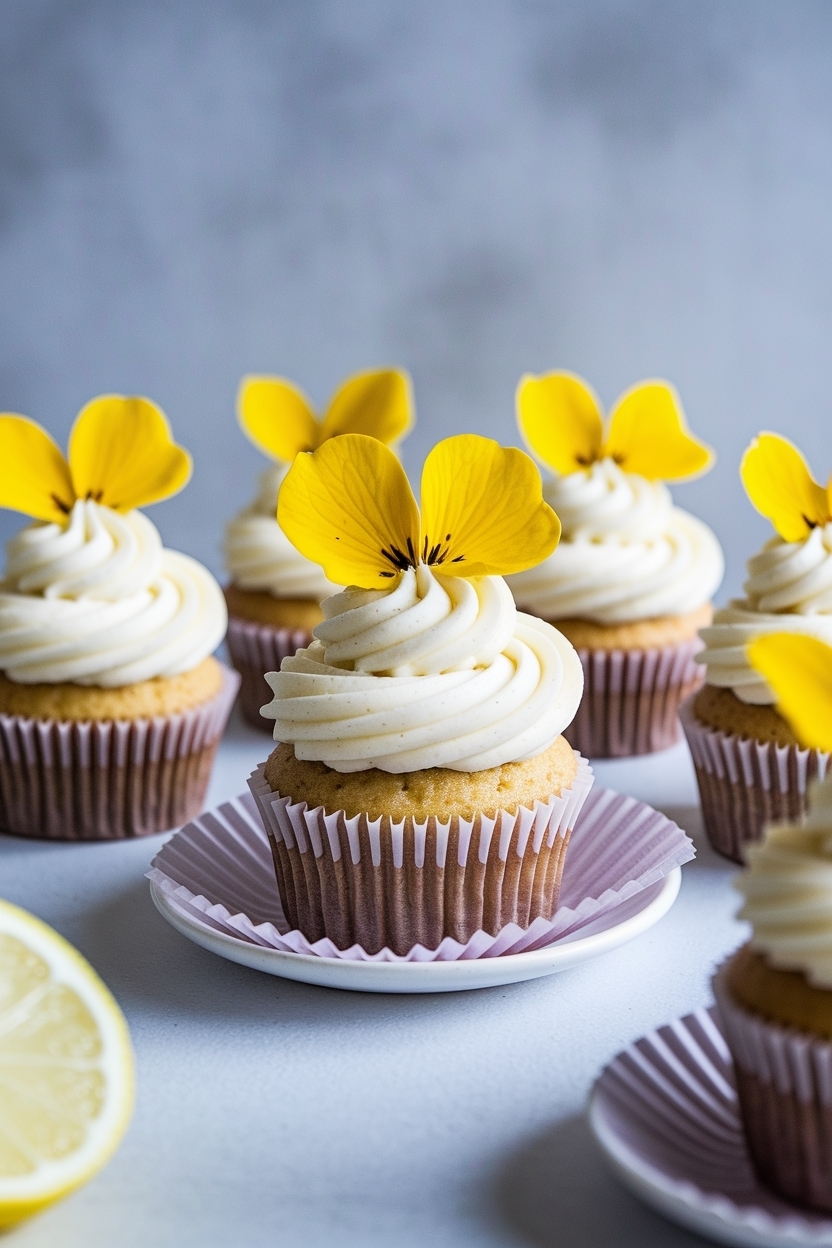 lemon elderflower cupcakes baby in bloom
