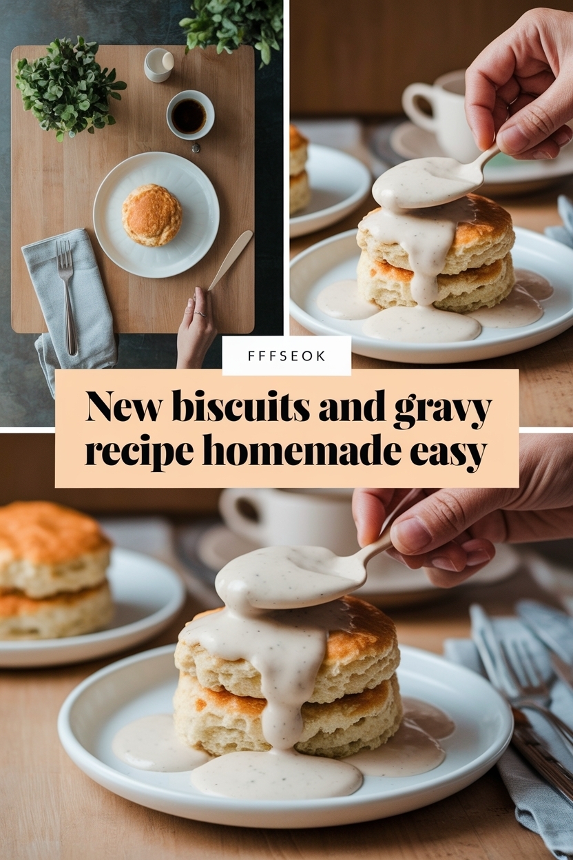 biscuits and gravy recipe homemade easy