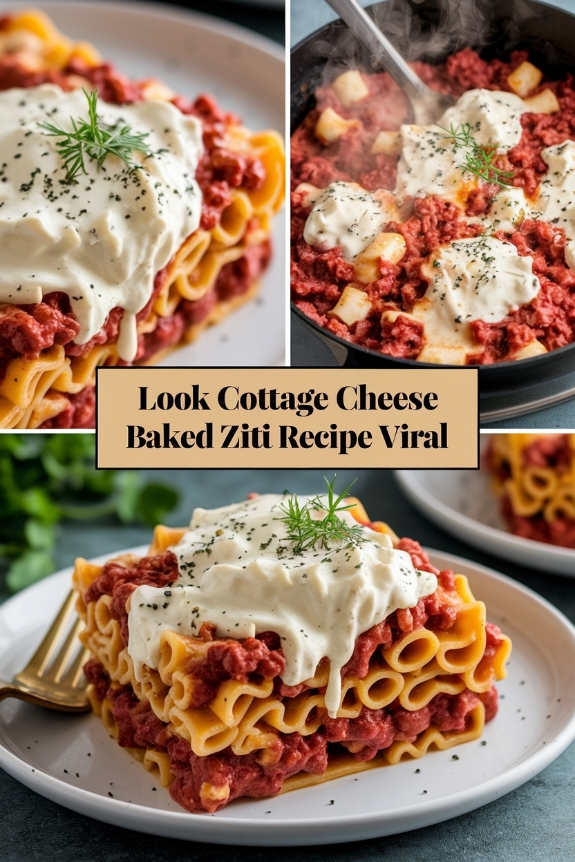 cottage cheese baked ziti recipe viral