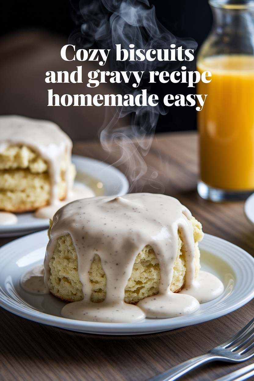 biscuits and gravy recipe homemade easy