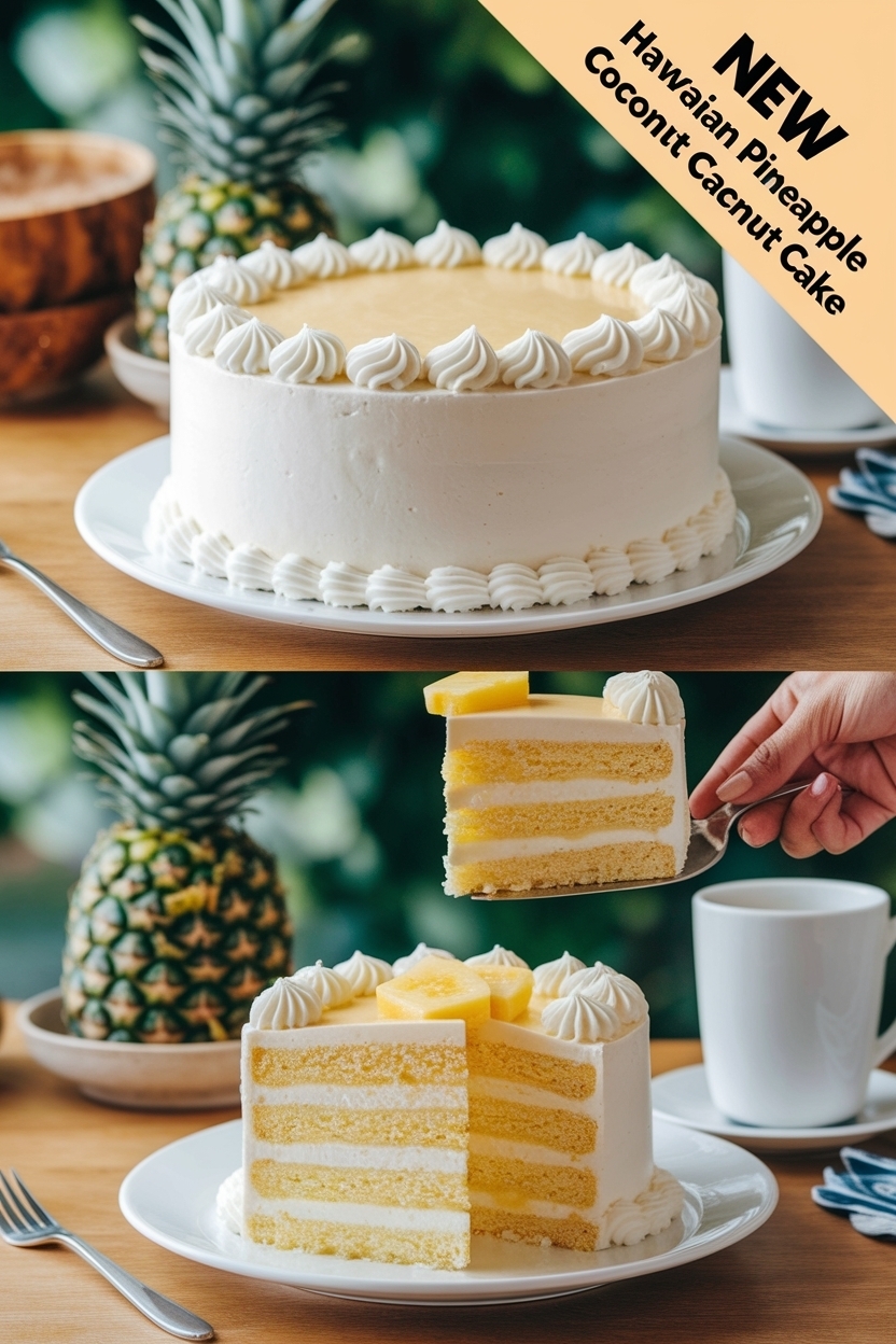 hawaiian pineapple coconut cake