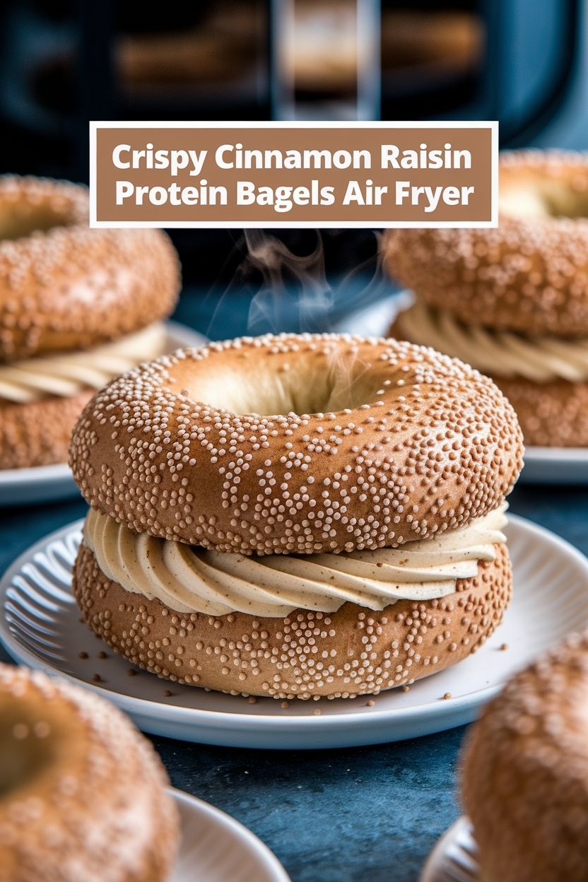 cinnamon raisin protein bagels air fryer