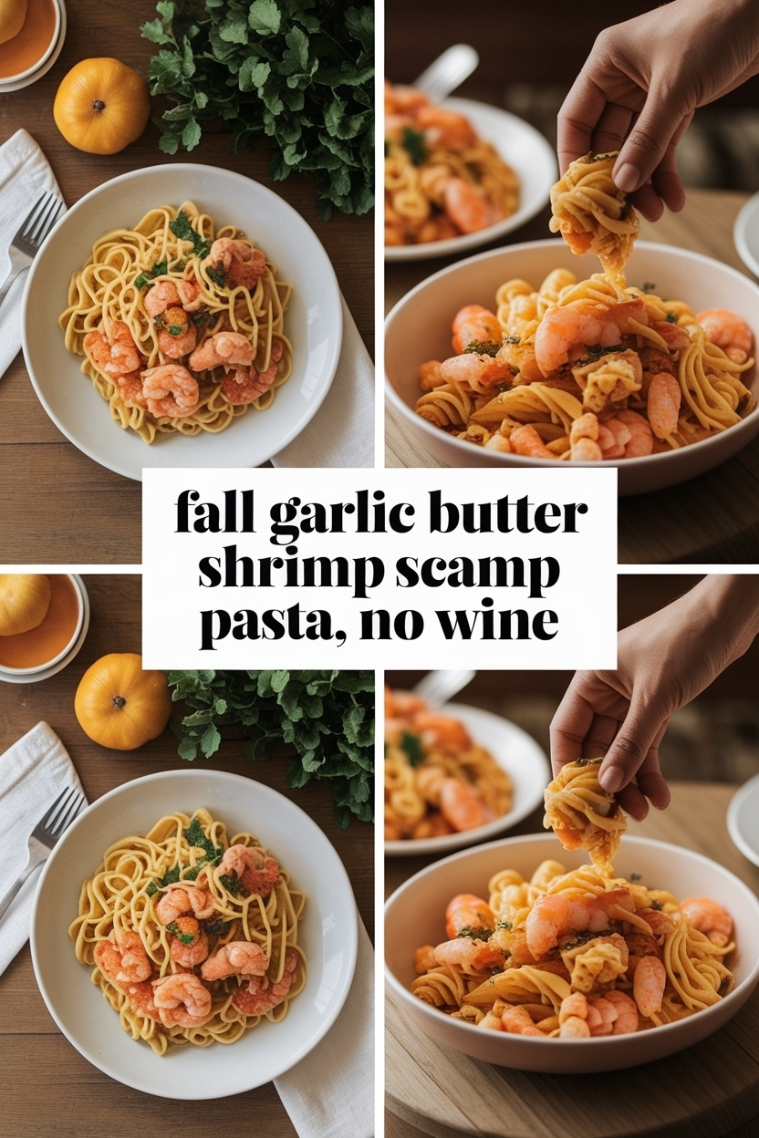 garlic butter shrimp scampi pasta no wine
