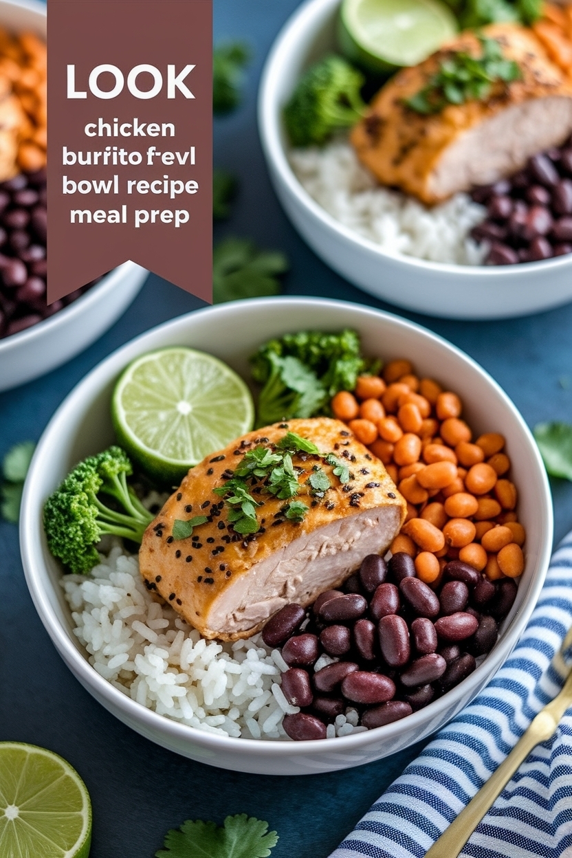 chicken burrito bowl recipe meal prep