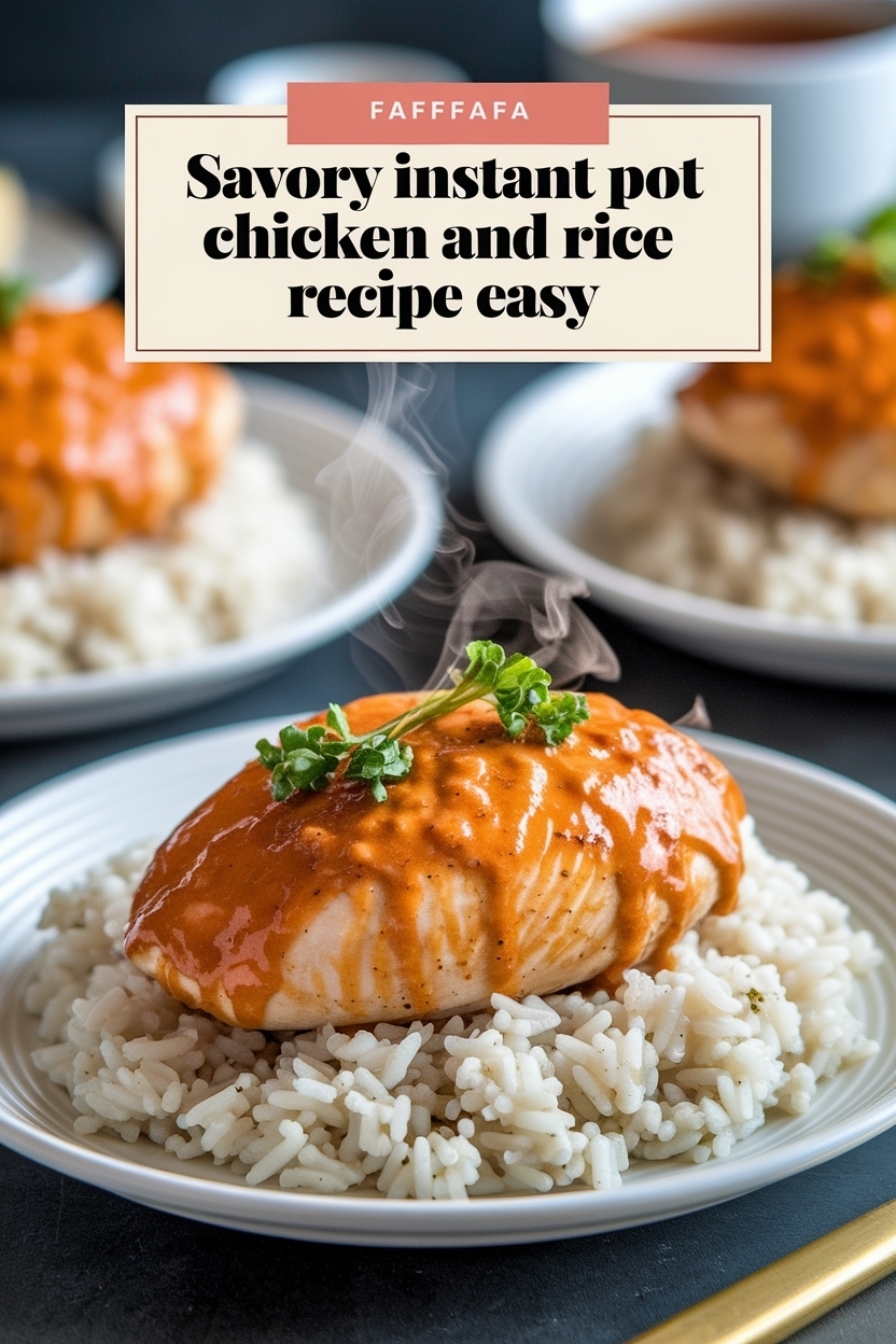 instant pot chicken and rice recipe easy