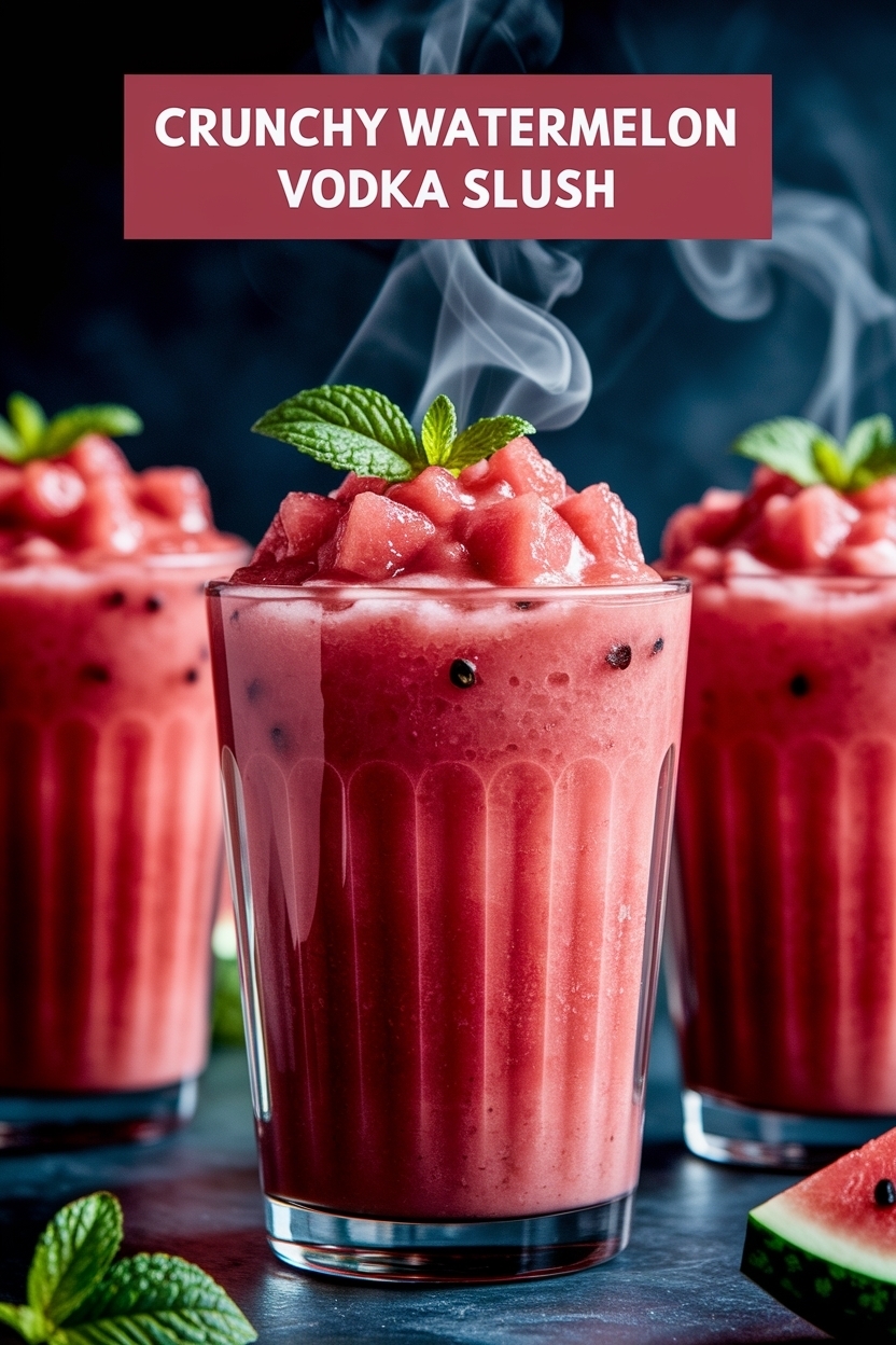 watermelon vodka slush